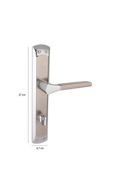 EYMEN YAPI Arpat Arya Grand Luxury Aluminum Door Handle Chrome Satin Wc