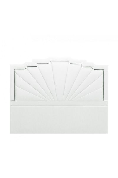 soufa dibaj H007 | Velvet headboard - White