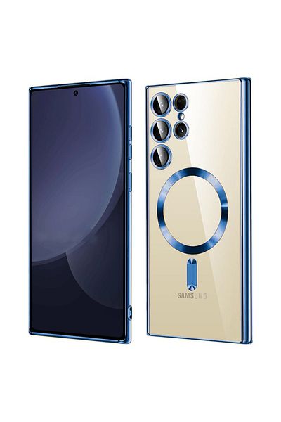Techsuit Carcasă pentru Samsung Galaxy S25 Ultra - Techsuit Luxury Crystal MagSafe - Albastru intens