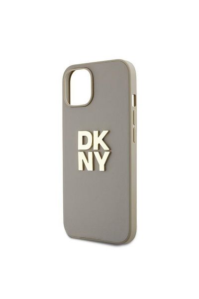 Dkny Husă pentru iPhone 15 Plus - DKNY Hardcase Strap Stock Logo (DKHCP15MPBSWSE) - Bej