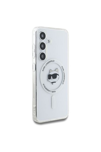 Karl Lagerfeld Case for Samsung Galaxy S25 Plus - Karl Lagerfeld IML MagSafe (KLHMS25MHLSCHH) - Choupette`s Head