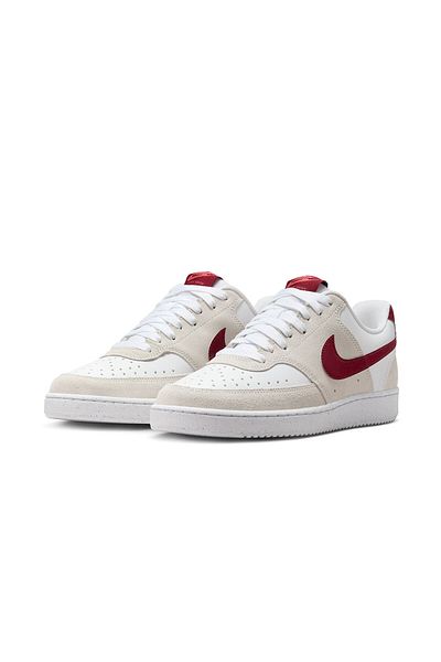 Nike Sports Shoes Court Vision Low Next Nature Unisex Suede Detailed Casual Sneaker