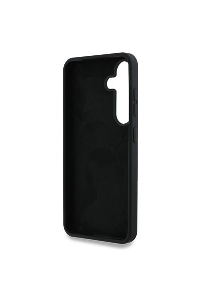 Guess Case for Samsung Galaxy S25 Ultra - Guess Silicone 4G Big Metal Logo (GUHCS25LS4SMDK) - Black
