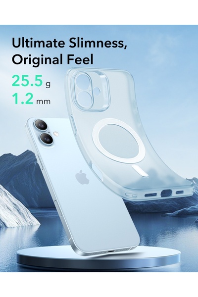 ESR IPhone 16 Case - ESR Zero HaloLock - Frosted Blue