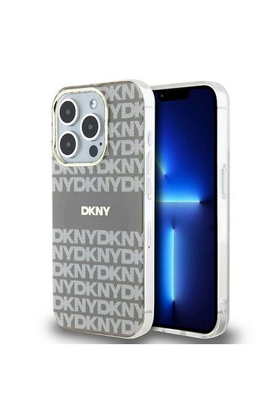 Dkny Husă pentru iPhone 15 Pro Max - DKNY IML Mono & Stripe MagSafe (DKHMP15XHRHSEE) - Bej