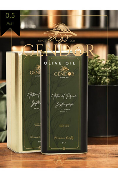 Gendor Olive Oil Soğuk Sıkım Filtresiz Natürel Sızma Zeytinyağı 5L