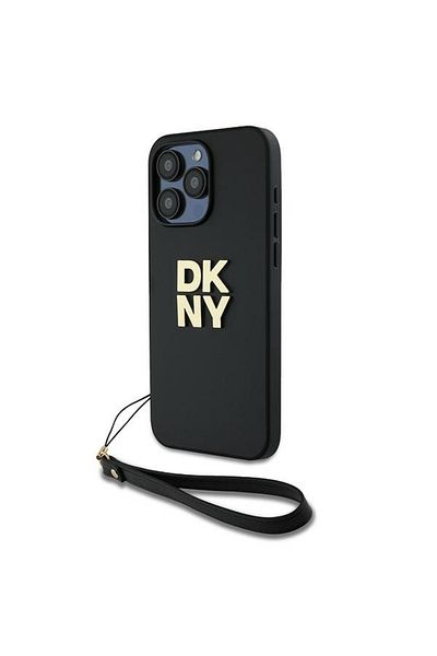 Dkny Husă pentru iPhone 15 Pro Max - DKNY Hardcase Strap Stock Logo (DKHCP15XPBSWSK) - Negru