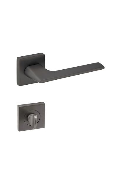 EYMEN YAPI Meysan İrem Luxury Square Badge Door Handle Anthracite Wc