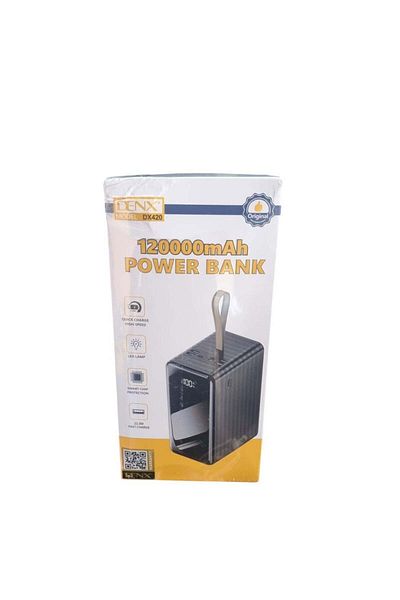 Denx Power Bank 120000mAH Large Capacity 22.5w Output Type-C And USB Port