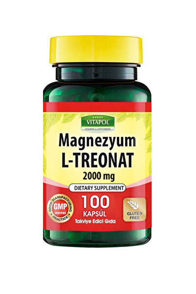 Vitapol Magnezyum L Treonat 2000 Mg 100 Vegan Kapsül