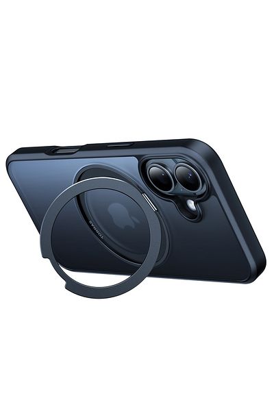 TORRAS Husă pentru iPhone 16 Plus - Seria Torras Ostand Pro - Neagră