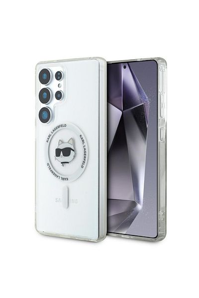 Karl Lagerfeld Case For Samsung Galaxy S25 Ultra - Iml Magsafe (KLHMS25LHLSCHH) - Choupette`s Head