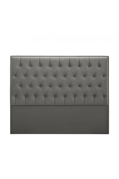 soufa dibaj H100 | Velvet headboard - Dark Grey
