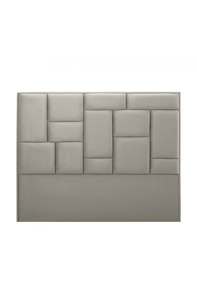 soufa dibaj H111 | Velvet headboard - Beige