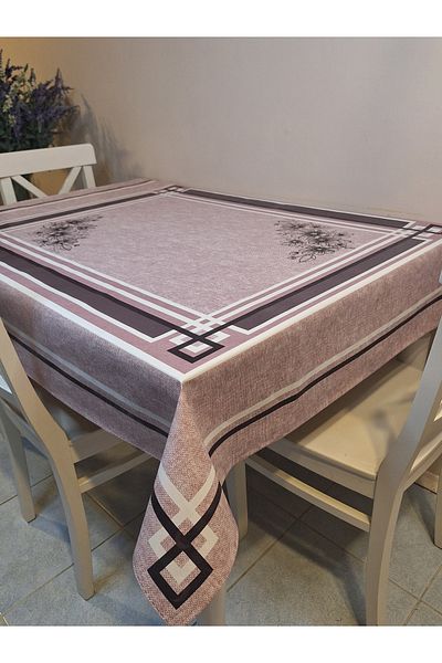 Başak Ev Tekstili DORA PANO Pânză uleioasă din PVC pe bază de fibre - Față de masă gata de ștergere cu model 120 X 140