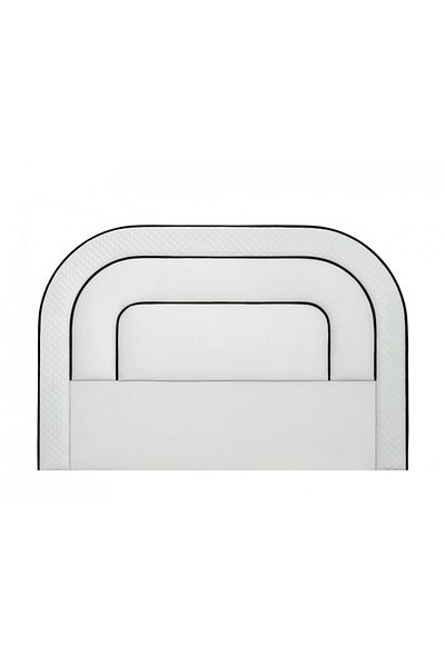soufa dibaj H010 | Velvet headboard - White
