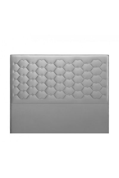 House One H173 | Velvet headboard - Light Grey - 200x200 cm