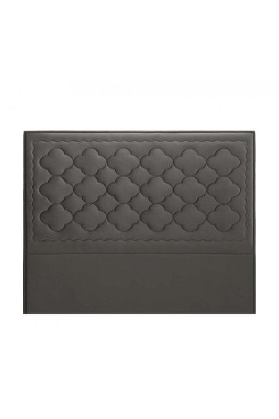 soufa dibaj H225 | Velvet headboard - Dark Grey - 180x200 cm