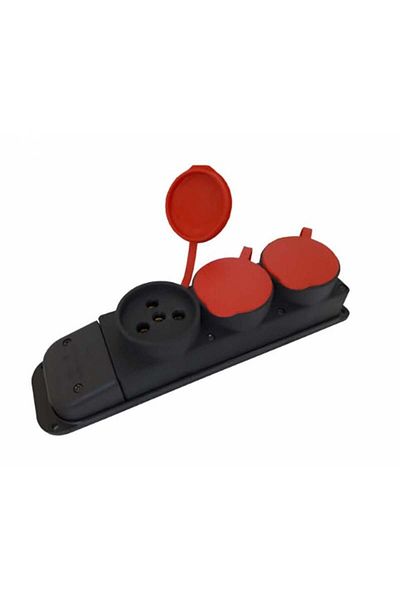 RUBY BOUTİQUE Rubber 380 Volt Three Phase Female Plug
