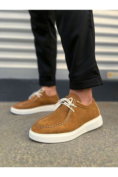 Joy Ayakkabı JY170 Tornado Lace-up Suede Ανδρικά καθημερινά αθλητικά κλασικά παπούτσια SBT - Tan