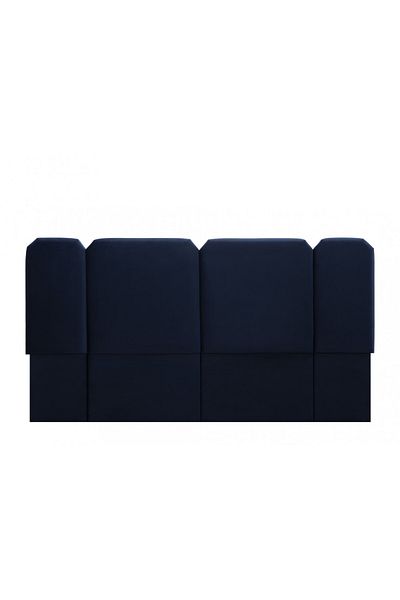 soufa dibaj H116 | Velvet headboard - Dark Blue