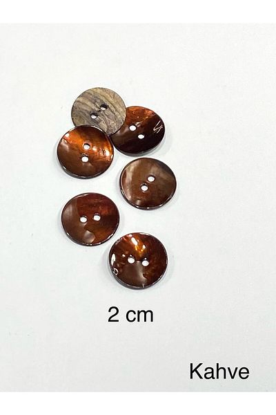 karantuhafiye Button / Colour Button / Set of 6 / Coffee