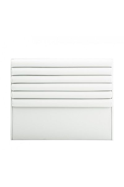 soufa dibaj H115 | Velvet headboard - White