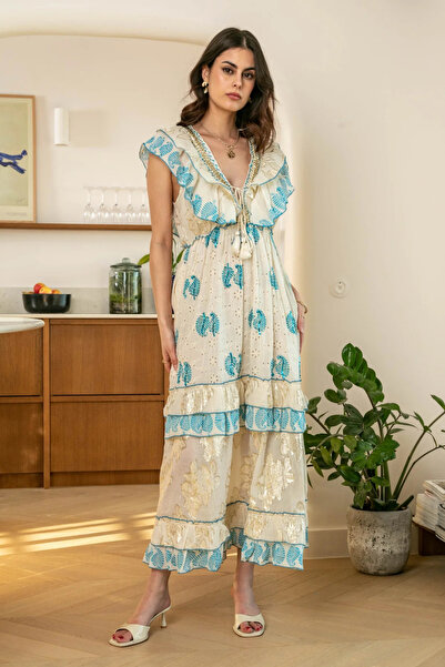 LEVLA PARIS فستان طويل بوهيمي