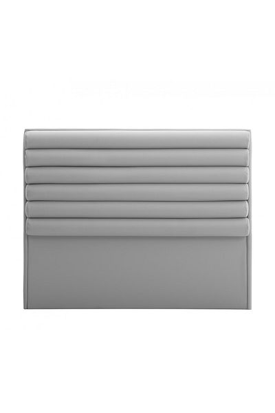 soufa dibaj H115 | Velvet headboard - Light Grey