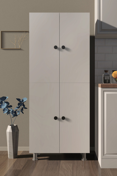 Novamod Çok Amaçlı Kiler Dolabı, Erzak Dolabı, Mutfak Dolabı, Banyo Dolabı, Balkon,ofis Dolabı(70X32X172 CM)