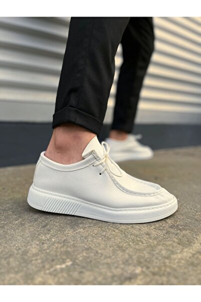 Kuşkaya Ticaret Jy170 Tornado Lace-Up Skin Men's Casual Sports Classic Shoes Cbt - White