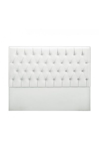 House One H100 | Velvet headboard - White