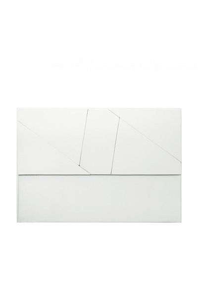 House One H113 | Velvet headboard - White