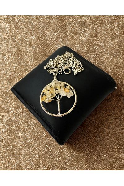 ayrestyle Citrine Tree of Life Money and Blessings Stone