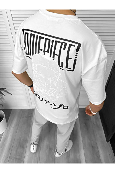 dehaine Men's T-shirt, Oversize, with print, white, 11823