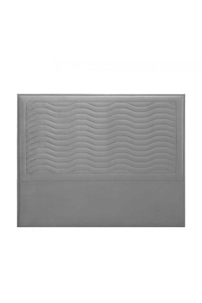 soufa dibaj H191 | Velvet headboard - Light Grey - 140x200 cm