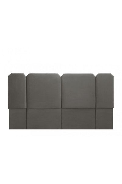 House One H116 | Velvet headboard - Dark Grey