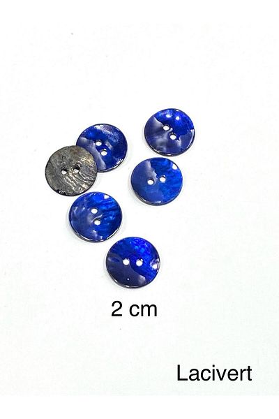 karantuhafiye Button / Colour Button / Set of 6 / Dark Blue