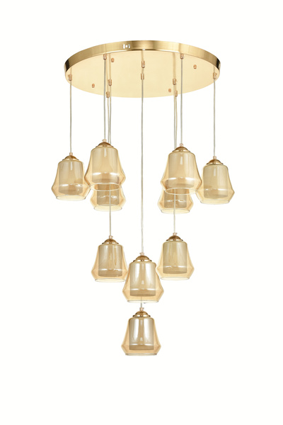 Avizemoda Venita 10 lu Bal+Beyaz Çift Camlı Salon Oturma Odası Modern Sarkıt ...