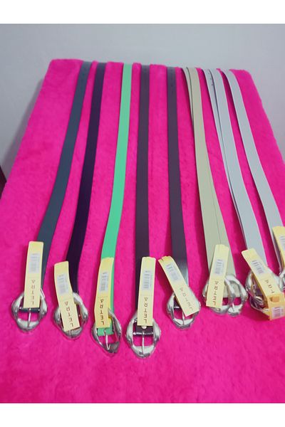 hoaryage Faux Leather Belt Average Size 100 cm Width 2.2 cm