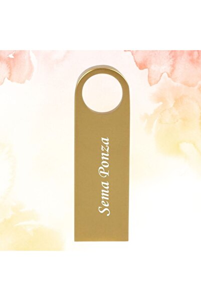 HediyesiBizden KİŞİYE ÖZEL İSİM BASKILI DİSPLAY KUTULU METAL USB BELLEK 2.0
