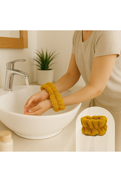 SYAZE سوار منشفة الوجه من الخيزران - سوار مزدوج يحتفظ بالماء