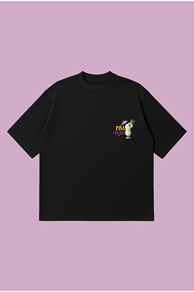 PURE POWER Tricou The Pina Colada Club Boxy Fit supradimensionat unisex trico...