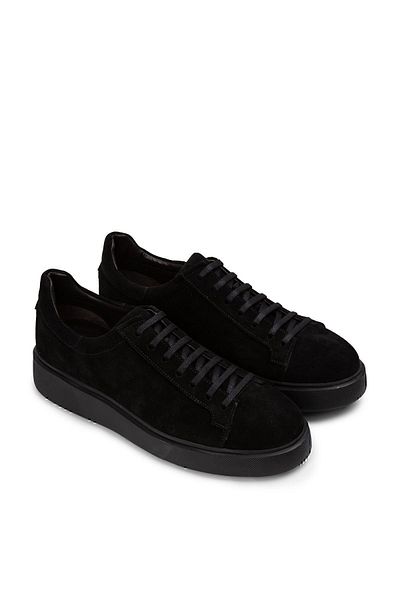 Deery Γνήσια ανδρικά αθλητικά παπούτσια Suede Black