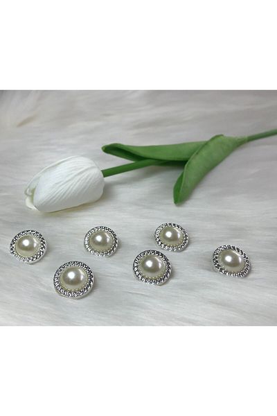 BİGÜMEX Pearl Look Button (28 Size) 18Mm-10Pcs
