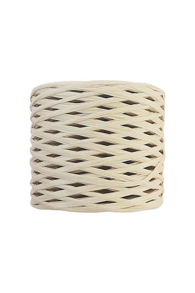 TıkTık AL Κρέμα Raffia Rope Bag Rope Raffia Rope Χαρτί Rope Supla Rope 200 γραμμάρια Κρέμα Χρώμα