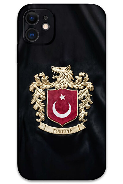 Gramaphone iPhone 11 Uyumlu Türk Desenli Telefon Kılıfı + Ekran Koruyucu - 5855