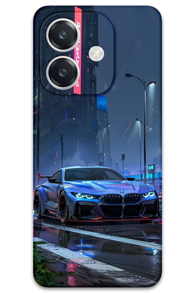 Gramaphone Oppo A3 Uyumlu Araba Desenli Telefon Kılıfı + Ekran Koruyucu - 5767