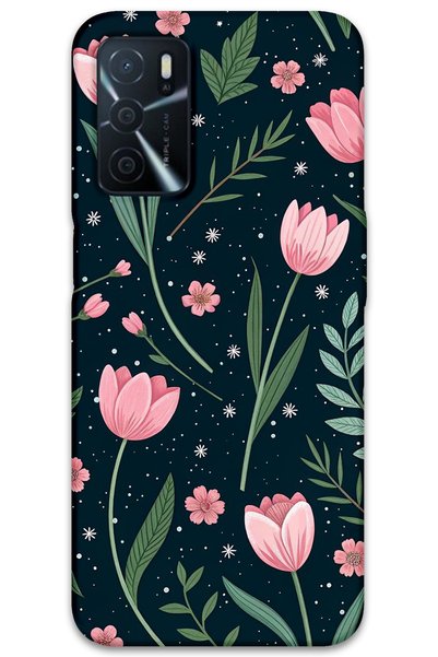 Gramaphone Oppo A16 Compatible Floral Patterned Phone Case + Screen Protector...