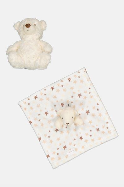 Snuggle Tots Baby Bear Plush Toy And Comforter Set